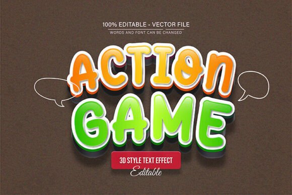Action Game 3d Text Effect Editable: Elevate Your Visuals