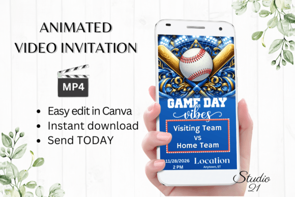 Animated Baseball Game Invitation: A Digital Template Guide