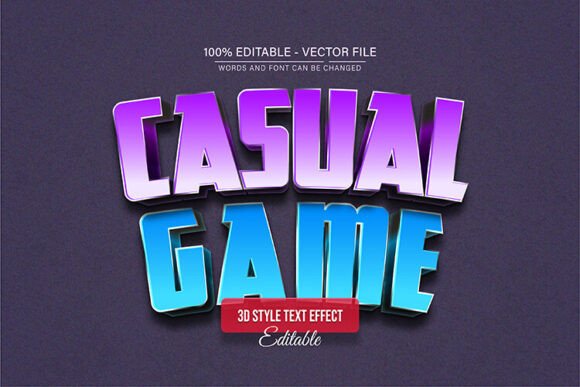 Bring Playful Energy to Your Projects with Casual Game 3D Text