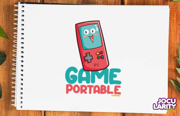 Cute Game Portable Company Logo Template