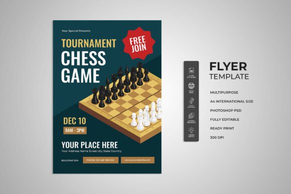 Elevate Your Event: A Designer's Guide to the Tournament Chess Game Flyer