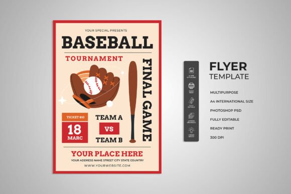 Final Game Baseball Tournament Flyer: A Designer's Go-To for High-Impact Events