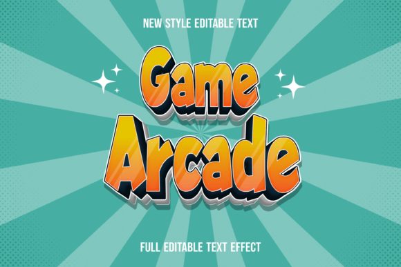 Game Arcade-text Effect: Your Go-To for Nostalgic Branding