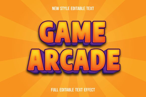 Game On: Unleashing Retro Cool with Text Effect-game Arcade