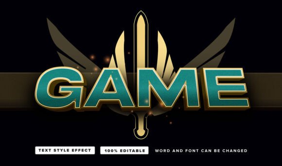 Gold Game Text Effect Editable: A Premium Font Effect for Bold Designs