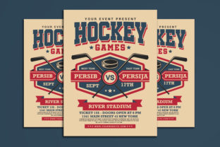 Hockey Game Flyer: The Typeface for High-Energy Branding