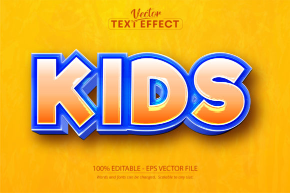 Kids Text Effect: Editable Game and Cartoon Typography