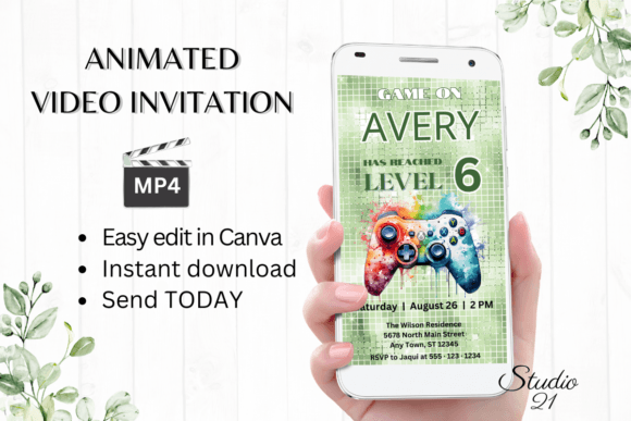 Level Up Your Party: The Ultimate Digital Video Game Birthday Invitation