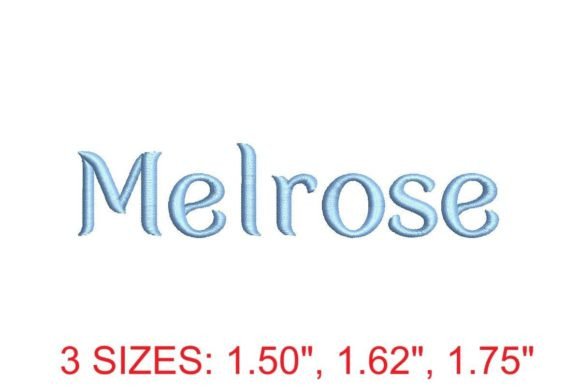 Melrose Font: Blending Classic Elegance with Modern Embroidery