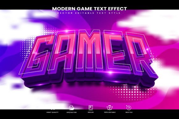 Modern Game Editable Text Effect: Instantly Elevate Your Game UI Design
