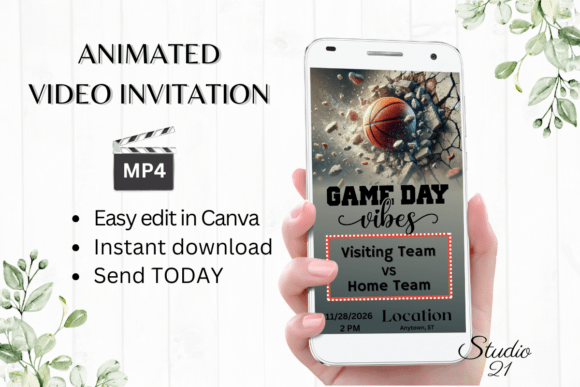 Score Big with the Canva Basketball Game Invite