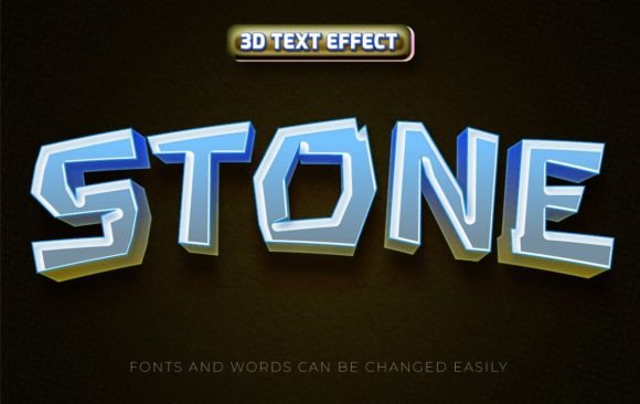 Stone Game Headline Editable Text Effect: Instant Creative Impact