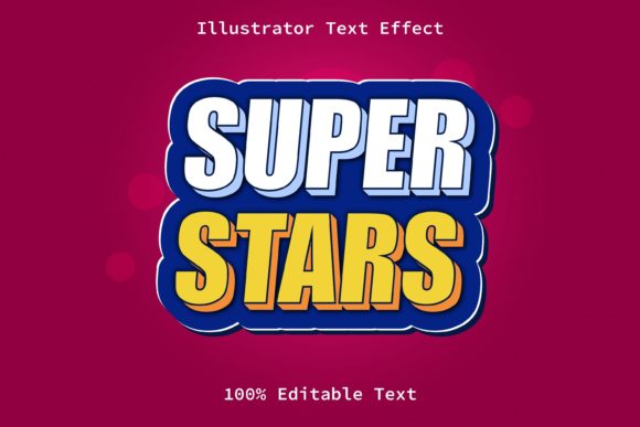 Super Stars Modern Game Style: A Bold Font Effect for Dynamic Projects