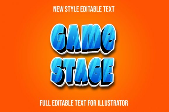 Unleash Bold Creativity with the Game Stage Text Effect