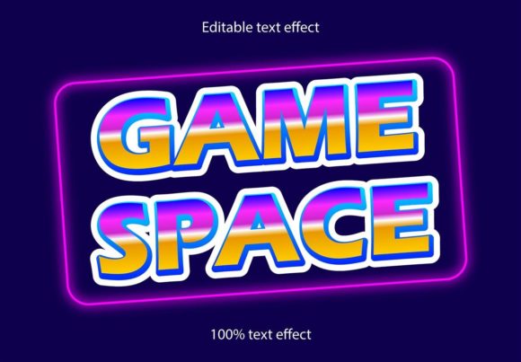 Unlock Nostalgia: The Game Space Retro Text Effect