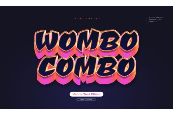 Wombo Combo Text: 3D Game Style Typography for Impactful Design